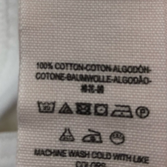 Free People Carpenter Crop White Raw Hem Jeans 2 - Picture 5 of 10